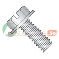 Newport Fasteners #10-32 x 3/4 in Slotted Hex Machine Screw, Plain 18-8 Stainless Steel, 2000 PK 111880